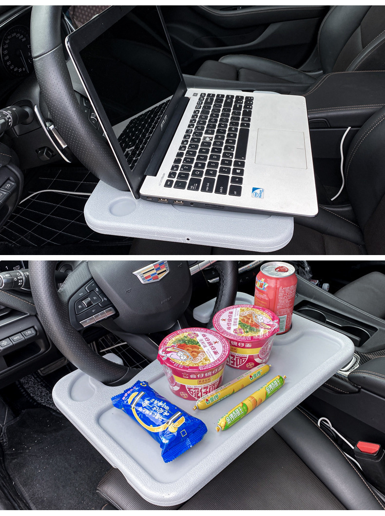 Car Small Table, Car Steering Wheel, Dining Table, Car Multifunctional Dinner Plate, Writing Office Computer Notebook Holder