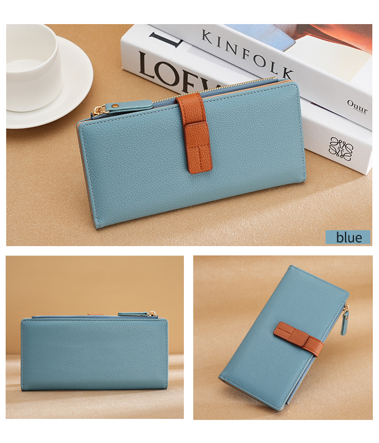 Women's Color Block Pu Leather Flip Cover Wallets display picture 4