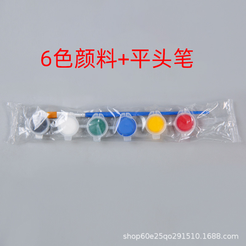 Tiras de pintura acrílica de 3 ml, 6 colores en una pieza, 5 ml, 12 colores, manualidades, pintura de yeso, pintura de piedras para colorear para niños