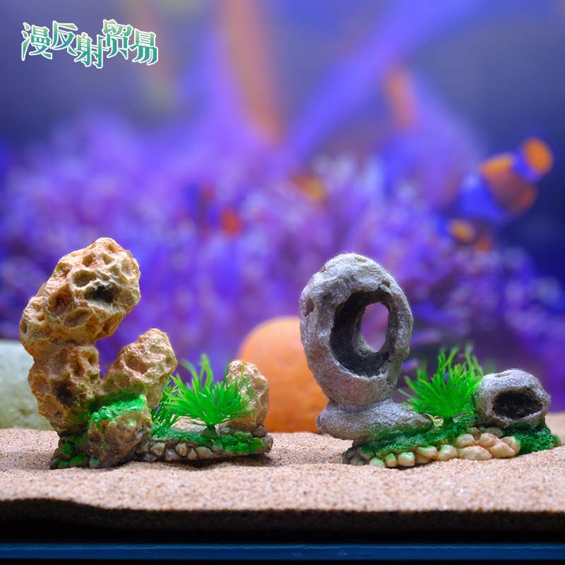 Estilo explosivo transfronterizo simulación jardín rocalla decoración de paisajismo piedra jardinería acuario paisaje mesa de arena decoración de paisajismo