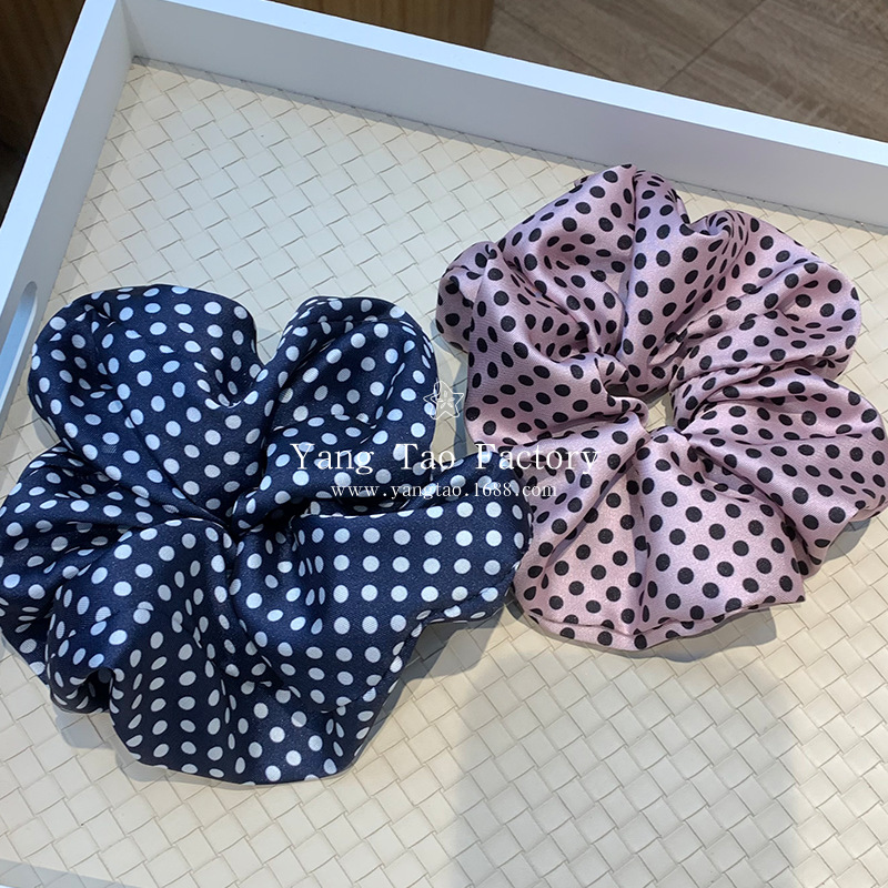 Nuevo azul tibetano punto de onda anillo de cabello intestino grande mostrando temperamento blanco simple de alto grado anillo de cabello cabello cuerdas de cabello adornamiento para el cabello