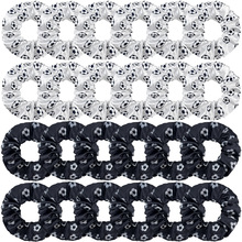 欧美跨境爆款印花篮球足球垒球大肠圈 布艺发圈批发来图来样制作