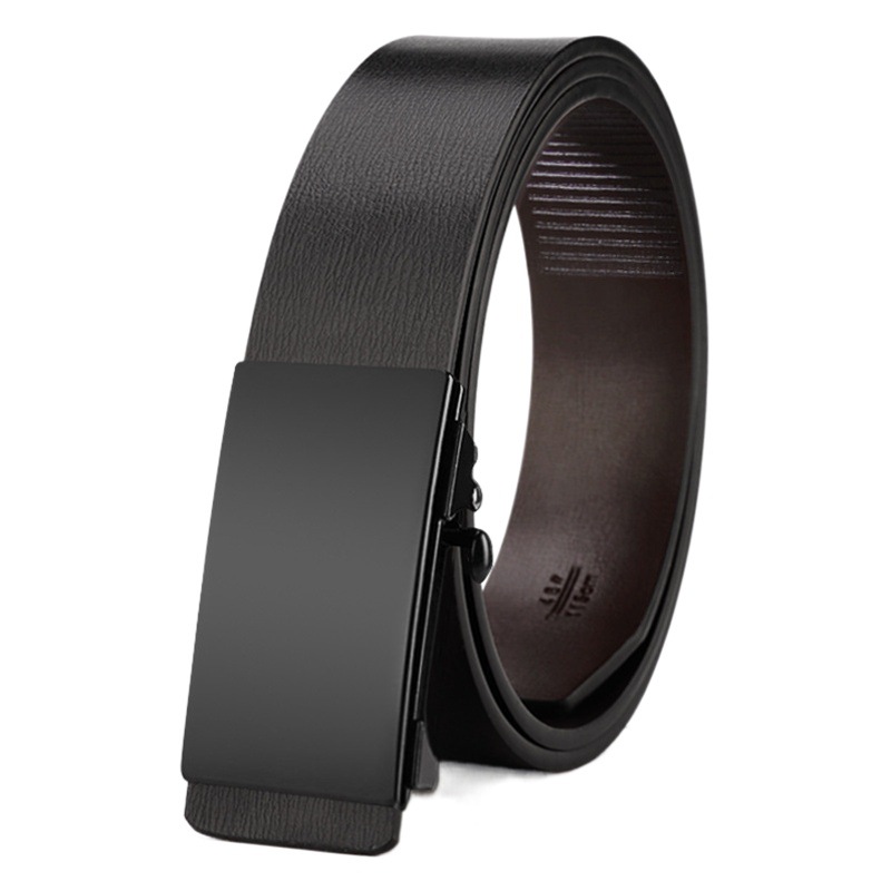 Cinturón automático para hombre moda juvenil casual y negocios sin dientes