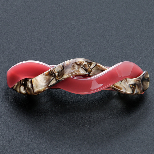 High-end Japanese and Korean large spring clip hair clip, Korean style elegant leopard print top clip, large ponytail clip, horizontal clip hair accessory