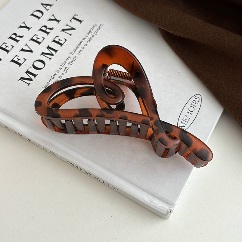 Clip de agarre de verano de gran tamaño, horquilla para el cabello en la parte posterior de la cabeza, gran cantidad de cabello femenino, tocado de clip de tiburón 2024 nueva horquilla