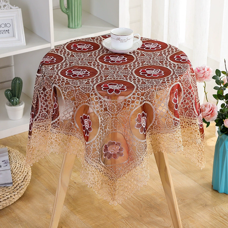 Cloth contains rose, fresh tea, coffee table, dressing table, lace dress