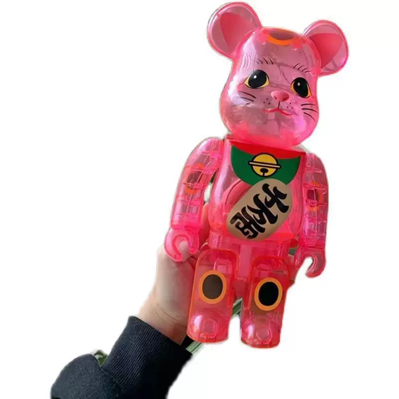 Крошка Bearbrick: агрессивный медведь, десятки тысяч благосостояния, прозрачные украшения, тренд, настольные декоративные элементы, строительные блоки, в подарок