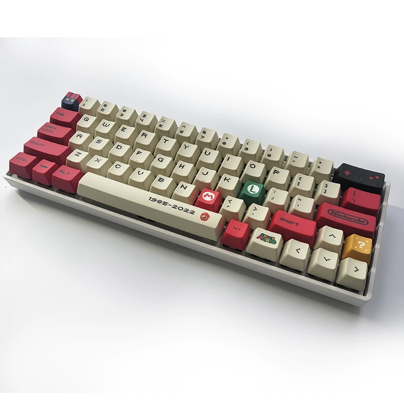 Cross-border горячий маркетинг оригинальная графика, мария Sublimation, PBT персональная клавиша, 133 клавиши, механическая клавиатура, клавиатурная плата