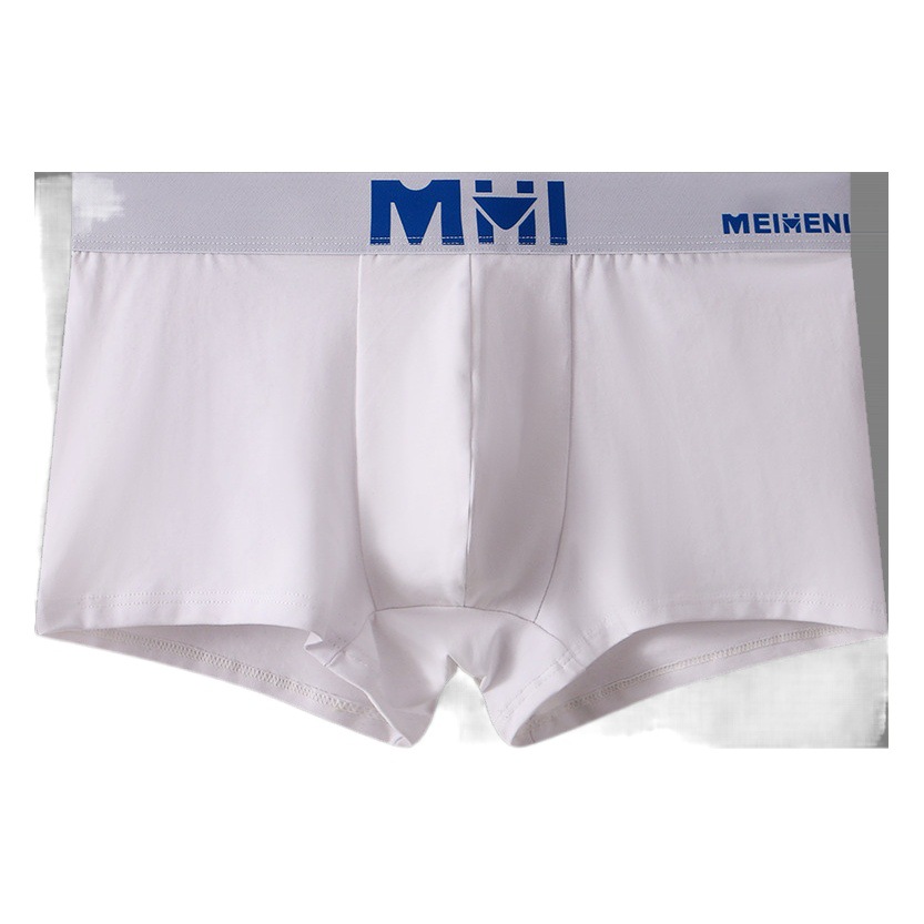 Ropa interior de los hombres de color sólido de algodón boxeadores niños Boxer shorts jóvenes estudiantes de moda personalidad shorts cabeza generación pelo