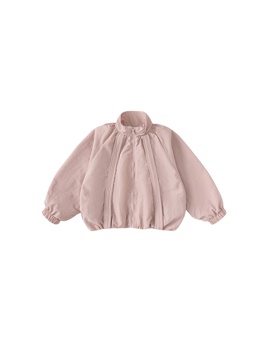 Yoobao ropa infantil de niñas abrigo de viento otoño 2025 nuevo estilo coreano de niñas abrigo corto suelto vestido de otoño