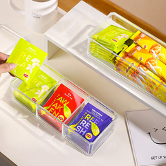 ティーバッグコーヒー収納ボックスコンパートメント密封ポータブルカバー大容量デスクトップ防塵茶ティールーム収納ラック