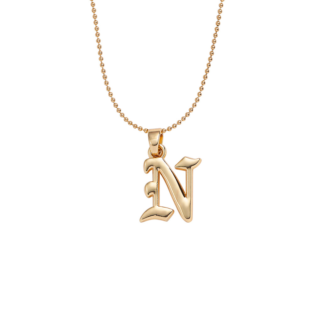 Collier Pendentif Lettre Anglaise Ancienne Créative display picture 14