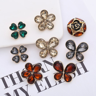 時尚新款小香復古風塑料紐扣 韓版鎖鏈邊紐扣 大衣風衣外套裝飾扣