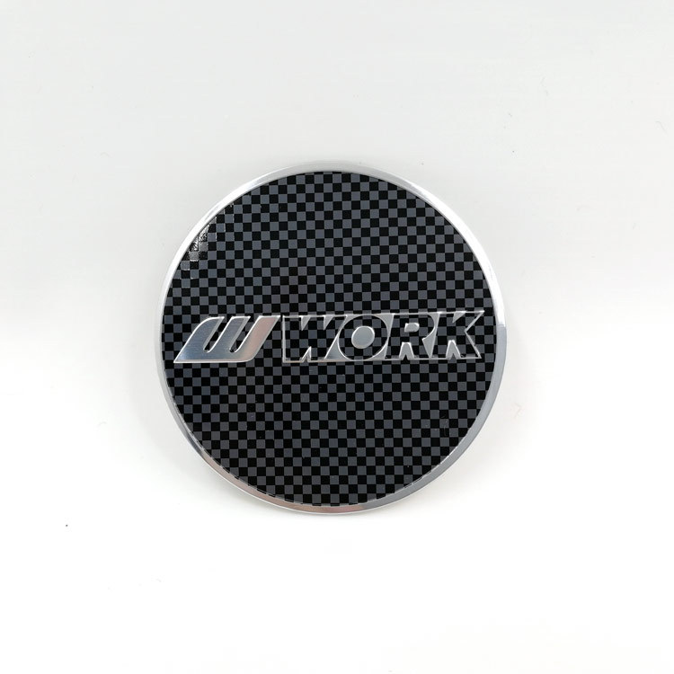 Modified Work Wheel Hub Stickers 45mm 50mm 56.5mm Car Wheel Hub Decals Aluminum Alloy Car Stickers Aluminum Logo
