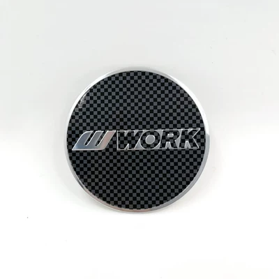 Aluminum Alloy Car Stickers Aluminum — Car logo - 45mm-w-work-plaid-4-pieces-1-pack
