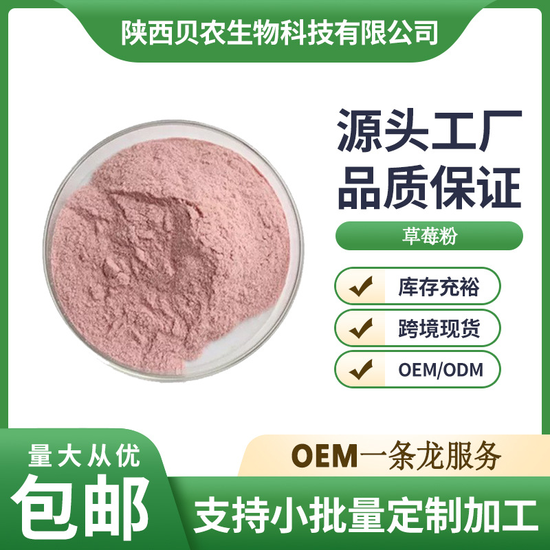 草莓粉食品级 散装固体饮料奶茶原料 烘焙奶昔专用 现货包邮