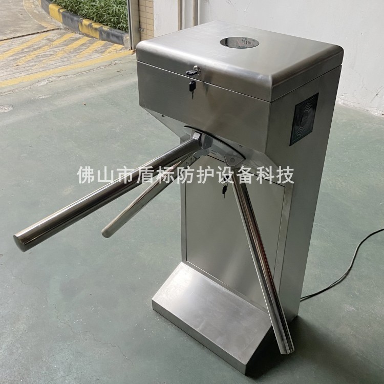 不锈钢三杆转闸机出入门  半高手动三杆旋转闸 手动单限进出口门