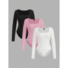 U 36440 Ribbed square neck bodysuit ���Ʒ������������