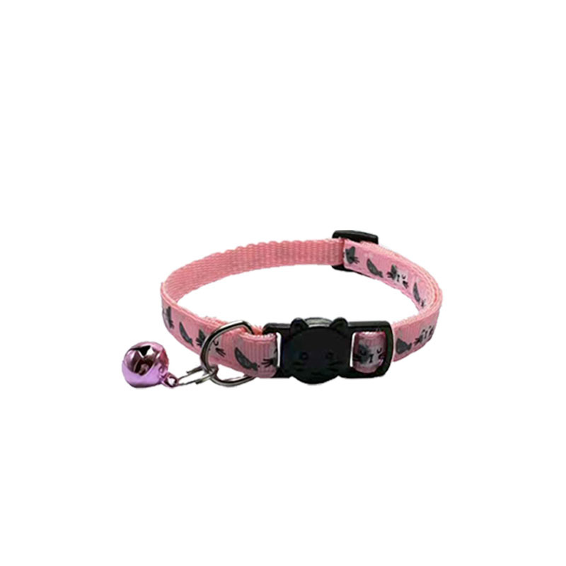 2024 nuevos productos de 1cm lindo gato pequeño pez de dibujos animados collar con campanas collar anti-perdida collar decoración de botón de gato