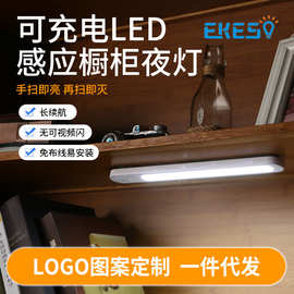创意宿舍阅读灯书柜灯USB可充电LED人体感应磁吸灯橱柜灯磁吸灯
