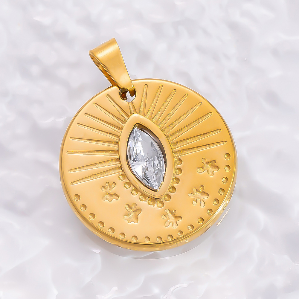 6g Weight 0.03µm-0.05µm Gold Plating Thickness PVD Coated Gold Plating Process Pendant Jewelry Making Type 18.11*16.83mm Jewelry Making Size 18K Real Gold Plated Plating Material Rhinestones Inlay Material 1 Piece Quantity 304 Stainless Steel Material Moon, Tree, Heart Shape Pattern IG Style Style Waterproof Non Tarnish, Inlay Craft 1 Piece 18.11*16.83mm 304 Stainless Steel Zircon PVD Coated Real Gold Plated Moon Tree Heart Shape Polished Pendant DIY Jewelry Accessories 4