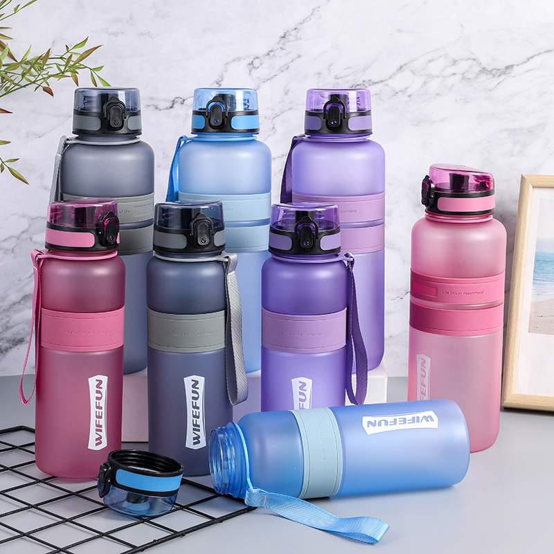 Бутылка для воды Amazon из матового пластика, большая емкость, для холодной воды, портативная, спортивная, для прямого питья, спортивная портативная бутылка.