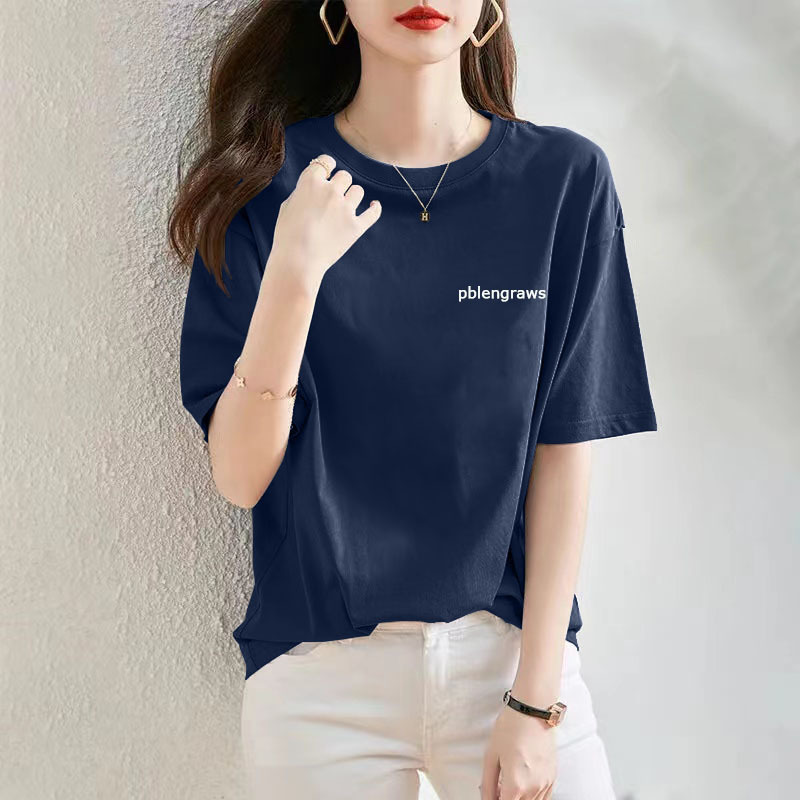 Korean Style 100% Pure Cotton Short-Sleeved T-Shirt for Women 2026 New Summer Women's Clothing Lazy Style Large Size Slimming Casual Top