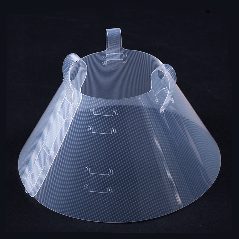 寵物斜紋伊麗莎白圈可配牽引繩防咬防舔保護頭套貓狗項圈廠家批發