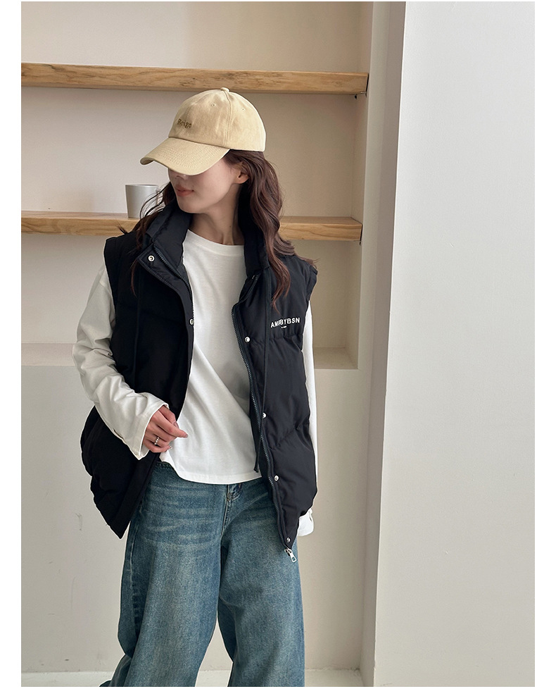 Abnehmbare Ärmel, Männer und Frauen, dickes Winterdesign, Unterhemdweste, für lässige Paare, Daunenjacke aus Baumwolle_voghion.com