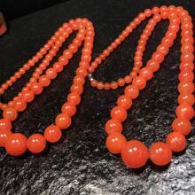 厂家批发 天然川料樱桃红塔链5.2×13.2mm 南红锁骨链项链妈妈链
