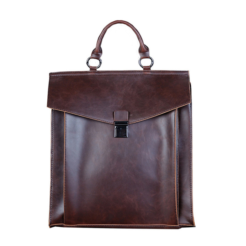 Crazy Horse Skin Travel Fashion Casual Rucksack Neue Herrentasche_voghion.com