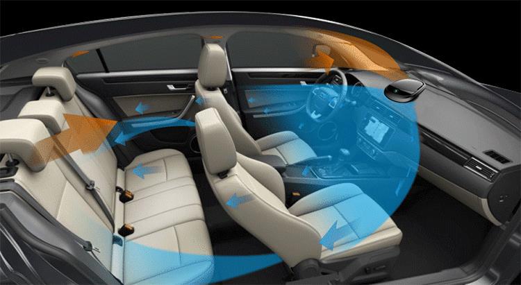 Car Air Purifier for Use in the Car, Formaldehyde Removal, Negative Ion Sterilization, Odor Removal, Purification, Disinfection, Silent