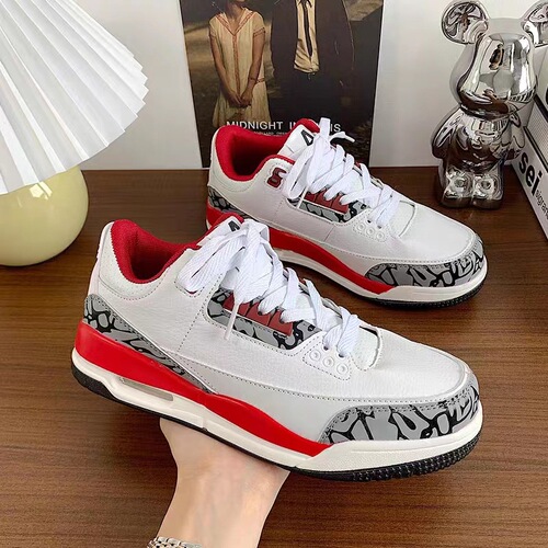 Women's Shoes  New Autumn Trend Ins Air Cushion Sports Shoes White Sneakers Casual Couple Matchable Platform Shoes