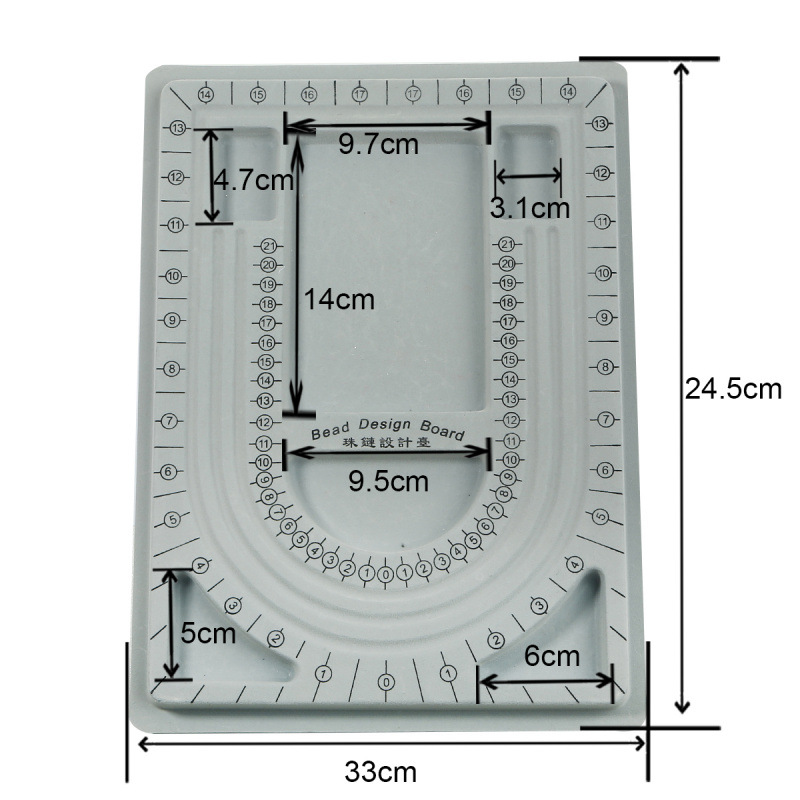 뜨거운 판매 모델 4#몰려든 주얼리 목걸이 디자인 플레이트| 33x24.5cm 회색 1개/팩