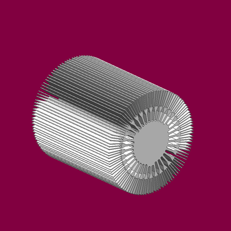 挤压6063散热器铝合金 太阳花散热器铝型材 氧化处理散热铝材