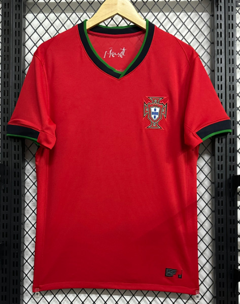Una pieza de camiseta 2425 equipo nacional México Italia Brasil España Portugal uniforme de fútbol bordado