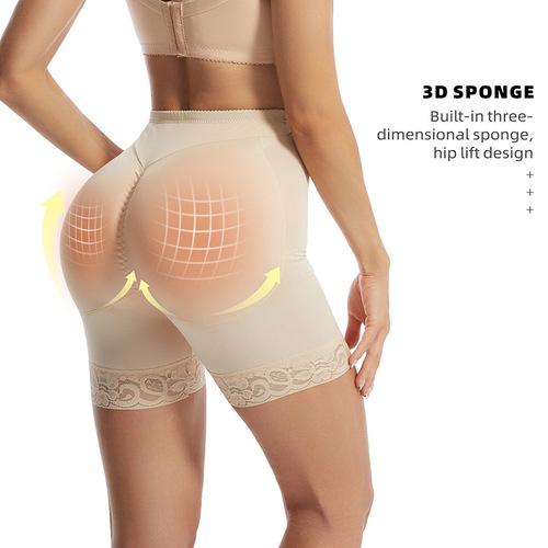 European and American cross-border breathable inserts to enlarge buttocks and crotch, fake ass, sponge pads, butt-lifting pants, buttocks and belly-shrinking boxer briefs