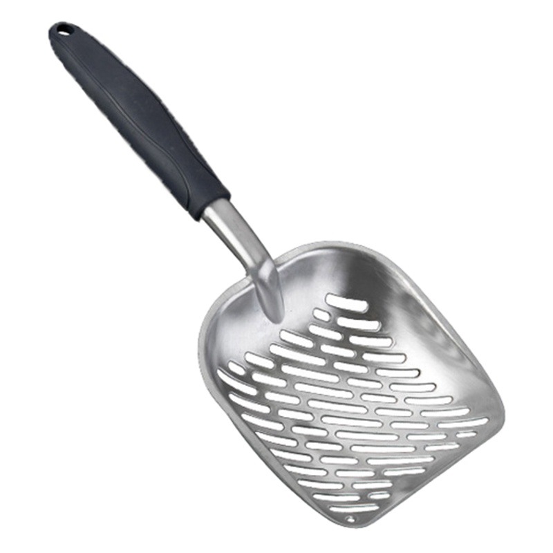 Amazon Explosions Aluminum Alloy Cat Litter Shovel Metal Shovel Artifact Cat Shovel Explosions Long Handle Cat Litter Shovel Large Size