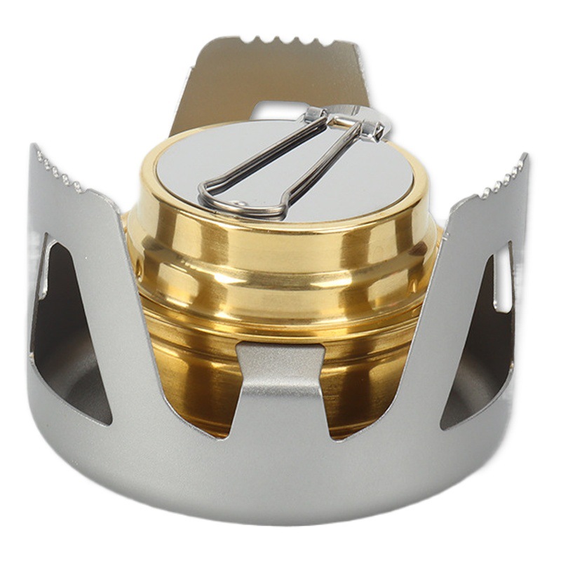 Vaporized Liquid Alcohol Stove for Outdoor Camping, Gray Alcohol Stove Head, Portable Creative Stove for Outdoor Use