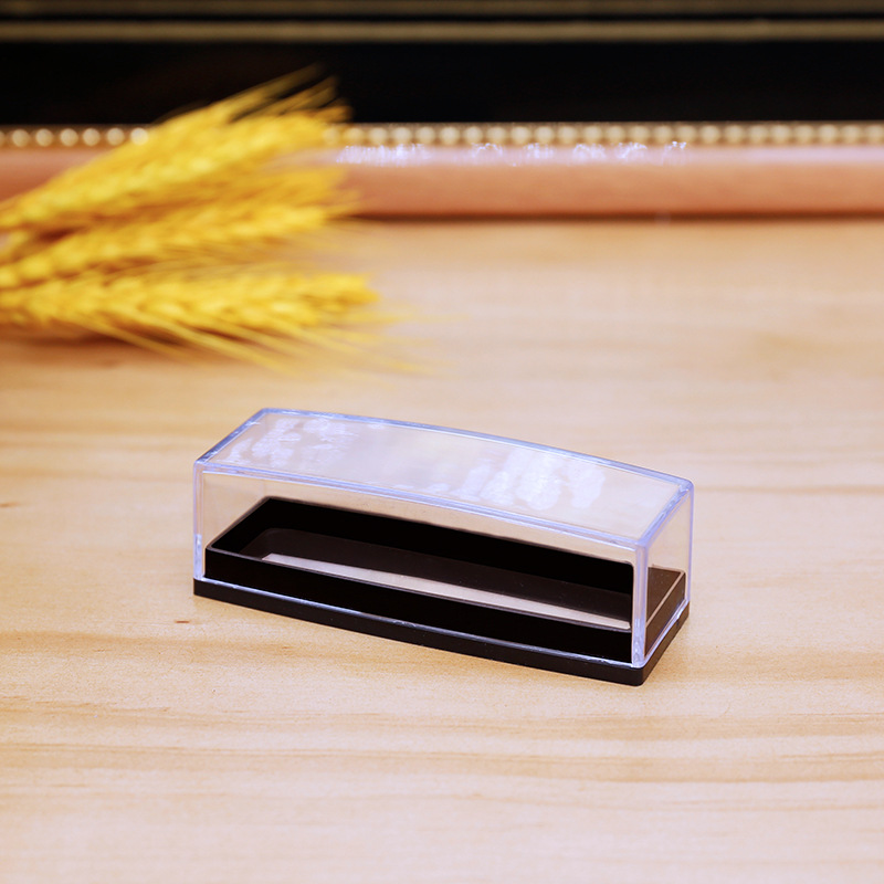零件小工件盒收纳盒 长方形透明饰品包装盒徽章礼品小盒