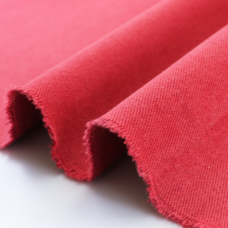 Guangzhou en stock algodón 7*7 nieve tela de terciopelo otoño y el invierno casual las mujeres vestido sarga