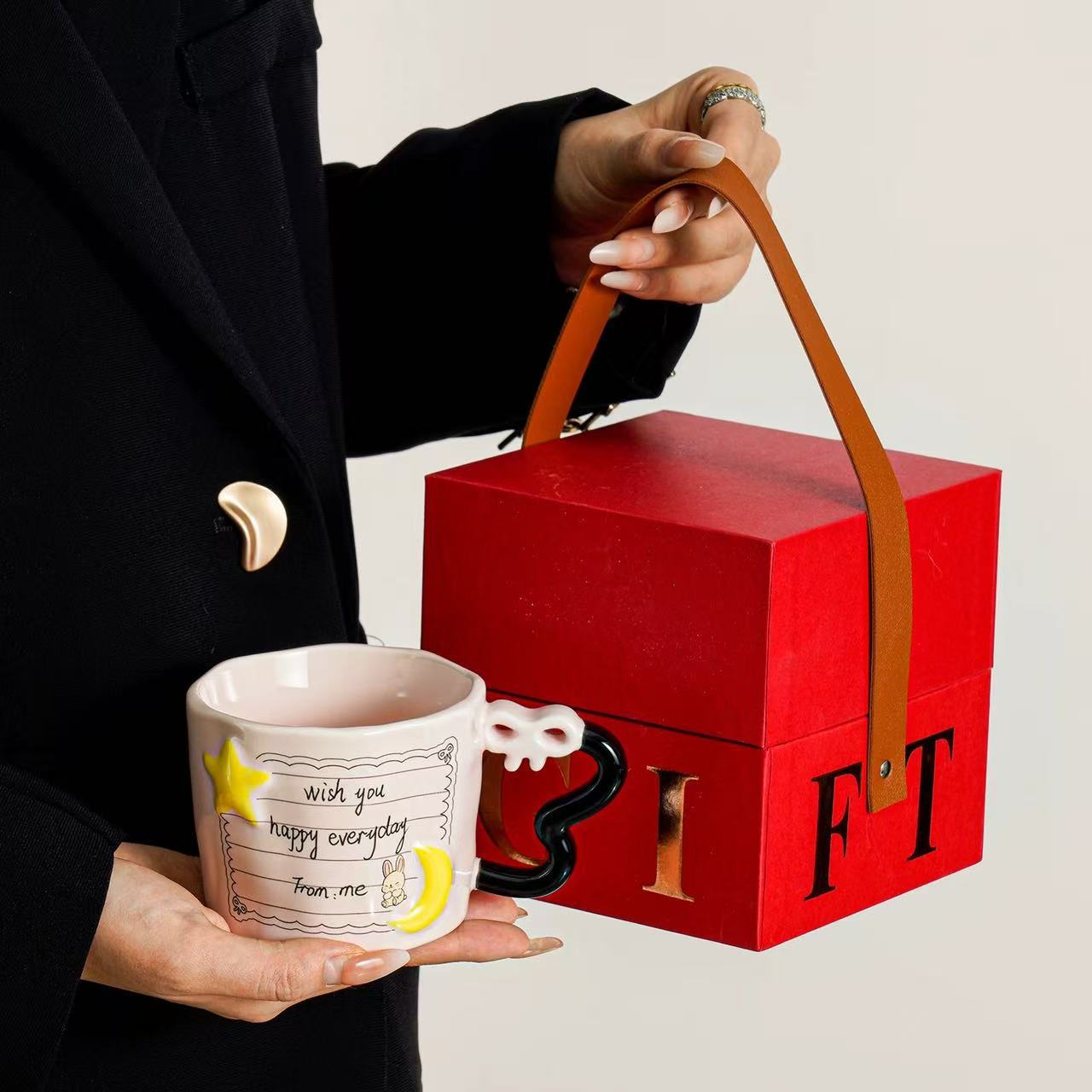 Tazas de niñas de alto valor facial, tazas de agua de alta calidad, regalos de mano, eventos de apertura, cajas de regalo para clientes. image 11