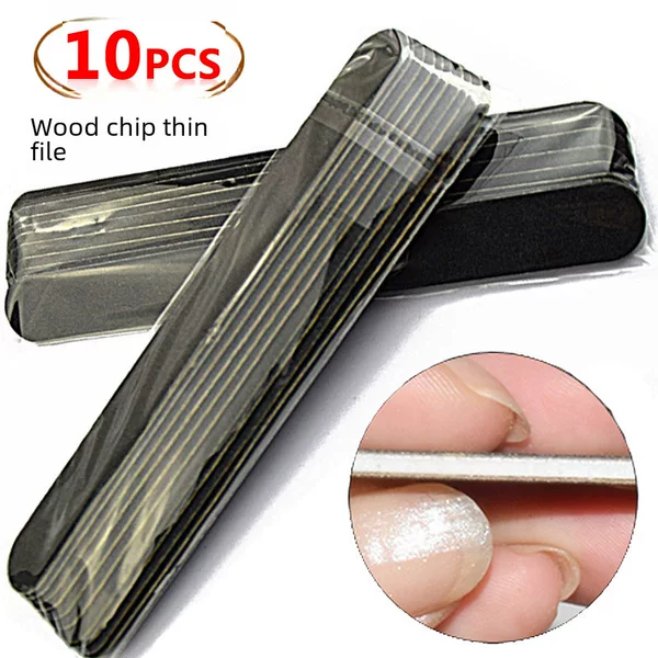 Spot wood chip thin nail rubbing grinding strip double-sided shape polishing rubbing thin wood skin thin rubbing real nail rubbing gift