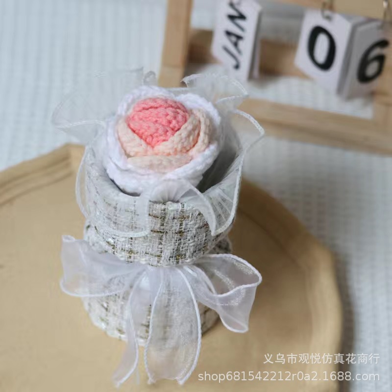 教师节礼物针织花束成品手工花束妇女节礼物女神节花束小清新跨境|undefined