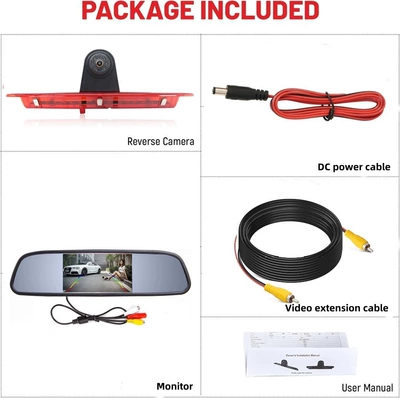 Vehicle camera – reversing camera - 5inch-rearview-monitor-high-position-reversing-camera