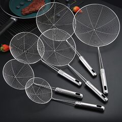 Nine-bead thread colander stainless steel household noodles and dumplings kitchen supplies hot pot fried noodles large spoon