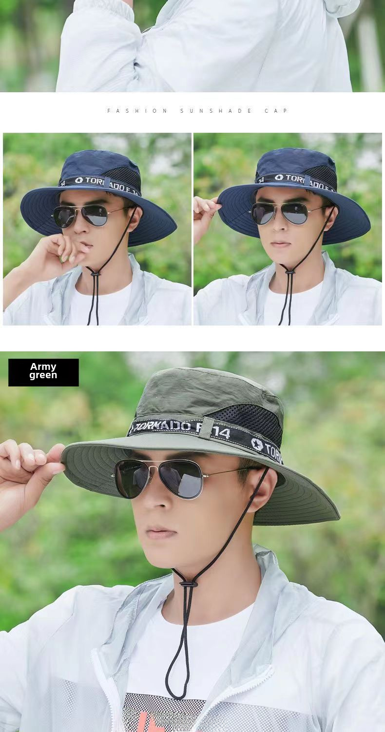 Hatt Herr Solhatt Utomhus Sommar Solskydd Resa Fritid Koreansk Fiskarhatt Herr Bergsklättring Fiske Solhatt_voghion.com