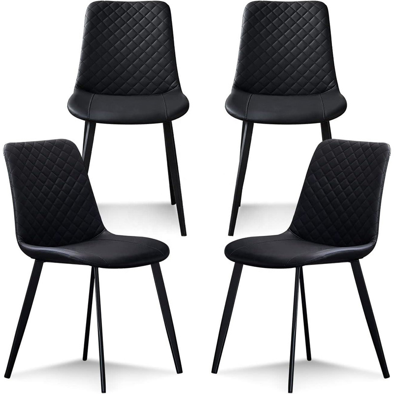 Taburetes de lujo ligero de alto nivel italiano minimalista silla de comedor red simple silla de mesa de comedor casera silla de respaldo silla de hierro pu image 6