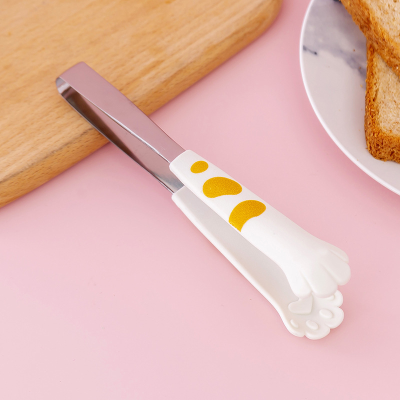 Lindo dibujos animados cocina garra de gato clip de alimentos de acero inoxidable clip de ensalada clip de barbacoa para hornear