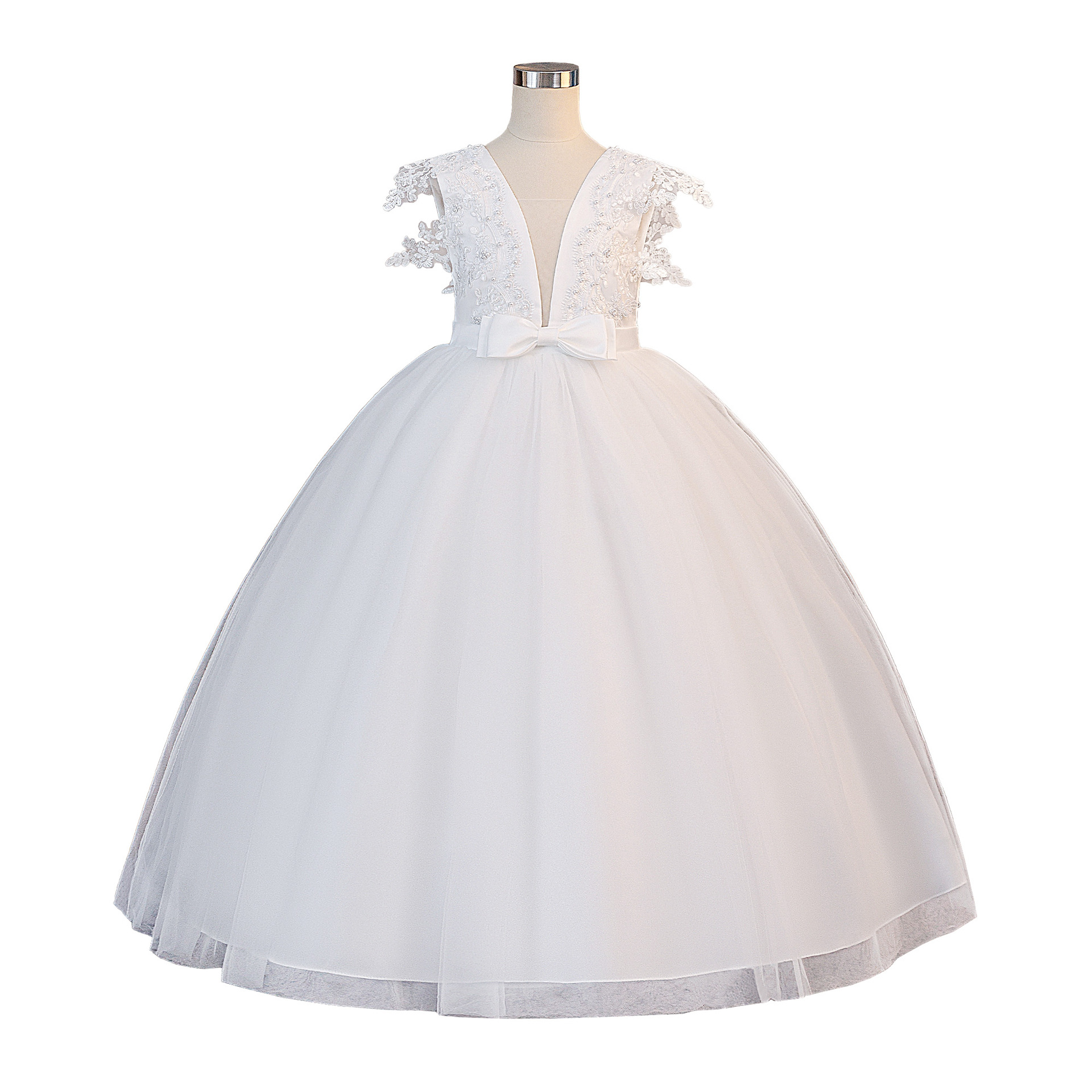 Vesta de princesa de niñas transfronterizas, arco profundo, chaleco de cuello en V, fiesta de cumpleaños, vestido de princesa de alta gama image 6